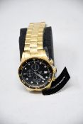 A men's as new Emporio Armani AR5857 gold chronograph watch (No box included).