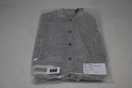 An as new Zoe Jordan Mini Edison cashmere bomber in grey (0-1 years - RRP £135).