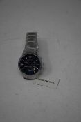 A men's as new Emporio Armani AR2448 stainless steel blue dial chronograph watch (No box).