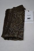 An as new Celine Paris silk Paisley scarf in brown and gold (RRP £225).