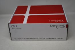 A boxed as new Tangent CD II Compact Hi-Fi CD Player.