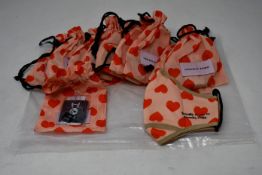 Ten as new Natasha Zinko Hearts face masks (RRP £25 each).