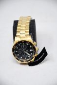 A men's as new Emporio Armani AR5857 gold chronograph watch (No box included).