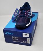 A pair of women's as new Asics Gel-Ziruss 3 trainers (UK 4).