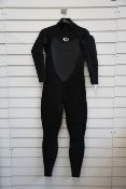 A women's as new Rip Curl Omega 4 3 Gb back zip wet suit (Size 12).
