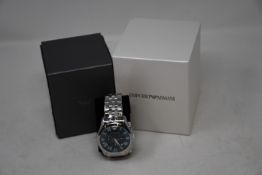 A men's boxed as new Emporio Armani AR1787 watch.