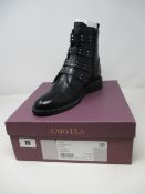 A pair of as new Carvela black ankle boots (EU 37 - RRP £150).