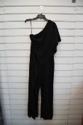 An as new Adrianna Papell one shoulder jumpsuit (Size 10).