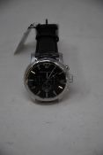 A men's as new Emporio Armani AR0431 classic black watch (No box included).
