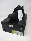 A pair of as new Adidas Ultra Boost trainers (UK 8).