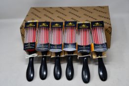 Five boxes of Denman D3 classic styling brushes (Six items per box).