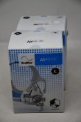 Two boxed as new ResMed AirFit F20 full face masks for CPAP in medium and large.
