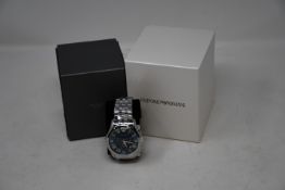 A men's boxed as new Emporio Armani AR1787 watch.