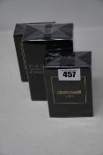 Two as new Roberto Cavalli UOMO eau de toilettes (2 x 100ml) and an as new Club De Nuit Intense