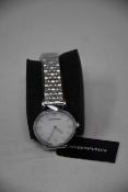 A ladies as new Emporio Armani AR1908 Gianni T-bar watch (No box included).