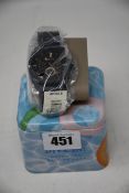 A men's as new Fossil Machine Chronograph watch FS4682 (RRP £120).