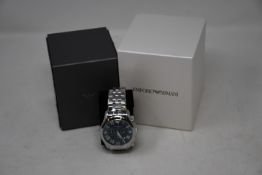 A men's boxed as new Emporio Armani AR1787 watch.