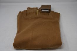 An as new Burberry Beckley zip necked sweater (XL - RRP £250).