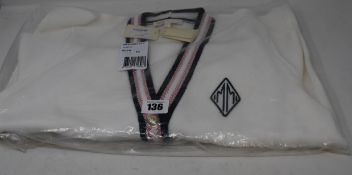 An as new Maje Maison embroidered patch cardigan (T2 - RRP £230).