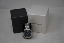 A men's boxed as new Emporio Armani AR1787 watch.