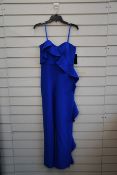 An as new Aiden Mattox crepe flounce jumpsuit (Size 6).