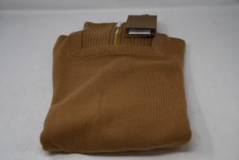 An as new Burberry Beckley zip necked sweater (M - RRP £250).