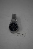 A men's as new Emporio Armani AR2448 stainless steel blue dial chronograph watch (No box).