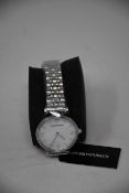 A ladies as new Emporio Armani AR1908 Gianni T-bar watch (No box included).