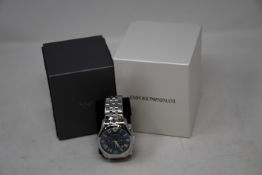 A men's boxed as new Emporio Armani AR1787 watch.