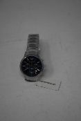 A men's as new Emporio Armani AR2448 stainless steel blue dial chronograph watch (No box).