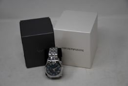 A men's boxed as new Emporio Armani AR1787 watch.