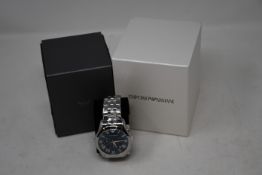 A men's boxed as new Emporio Armani AR1787 watch.