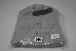 An as new Zoe Jordan Mini Edison cashmere bomber in grey (4-5 years - RRP £135).