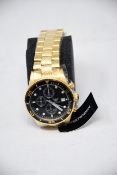 A men's as new Emporio Armani AR5857 gold chronograph watch (No box included).