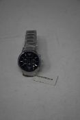A men's as new Emporio Armani AR2448 stainless steel blue dial chronograph watch (No box).