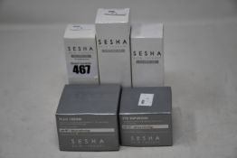 A Sesha Skin Therapy complex-A renewal emulsion (30ml), a Sesha Skin Therapy Advanced lightening