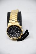A men's as new Emporio Armani AR5857 gold chronograph watch (No box included).