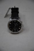A men's as new Emporio Armani AR0431 classic black watch (No box included).