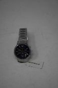 A men's as new Emporio Armani AR2448 stainless steel blue dial chronograph watch (No box).