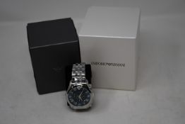 A men's boxed as new Emporio Armani AR1787 watch.