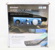 A boxed as new PreSonus AudioBox iOne USB Audio Interface (Box opened).