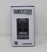 Two boxed as new TC Electronic Thunderstorm Flanger Guitar Effect Pedals (Boxes opened).