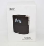 A boxed as new SACKit WAKEit Multi-Function DAB+ Clock Radio in Pearl (Box opened).