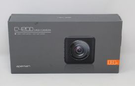 A boxed as new Apeman C420D Front and Rear Dash Cam Set (Box opened).