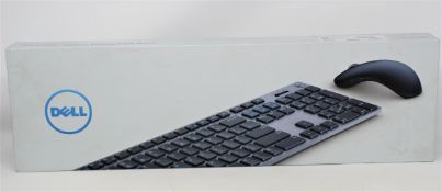 A boxed as new Dell Premier Wireless Keyboard and Mouse (P/N: 0NJWTK VPN:KM717-GY-UK) (Box sealed,