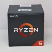 A boxed as new AMD Ryzen 5 2600 3.4GHz Hexa Core AM4 Processor (Box sealed).