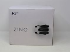 A boxed as new Hubsan Zino Folding Quadcopter Drone with Travel Bag (UK plug adapter required).