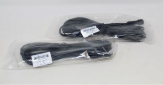 A quantity of as new Brigade UDS-4.5SC (3720) 4.5m Sensor Extension Cables (Packaging Sealed) (9.9KG