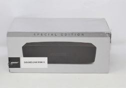 A boxed as new Bose SoundLink Mini II Bluetooth Speaker Special Edition in Triple Black (S/N: