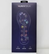 A boxed as new pair of NURVV Run Activity Tracker GPS Insoles in Large (US Women's 10-11.5/ Men's